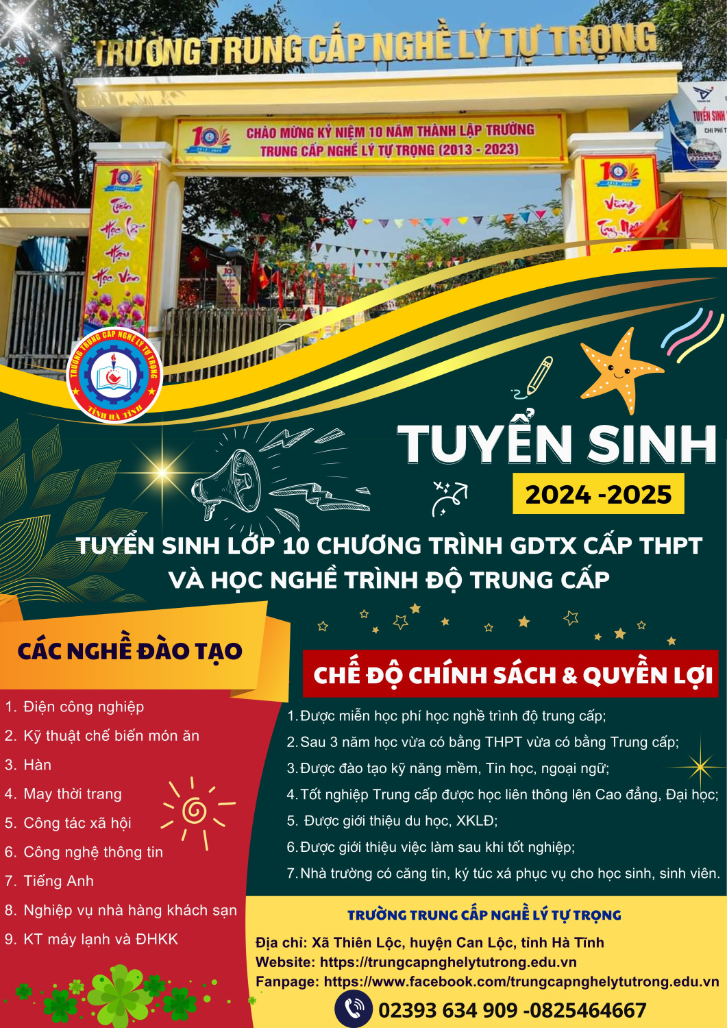 Điện công nghiệp Kỹ thuật chế biến món ăn Hàn May thời trang Công tác xã hội Công nghệ thông tin Tiếng Anh Nghiệp vụ nhà hàng khách sạn KT máy lạnh và ĐHKK